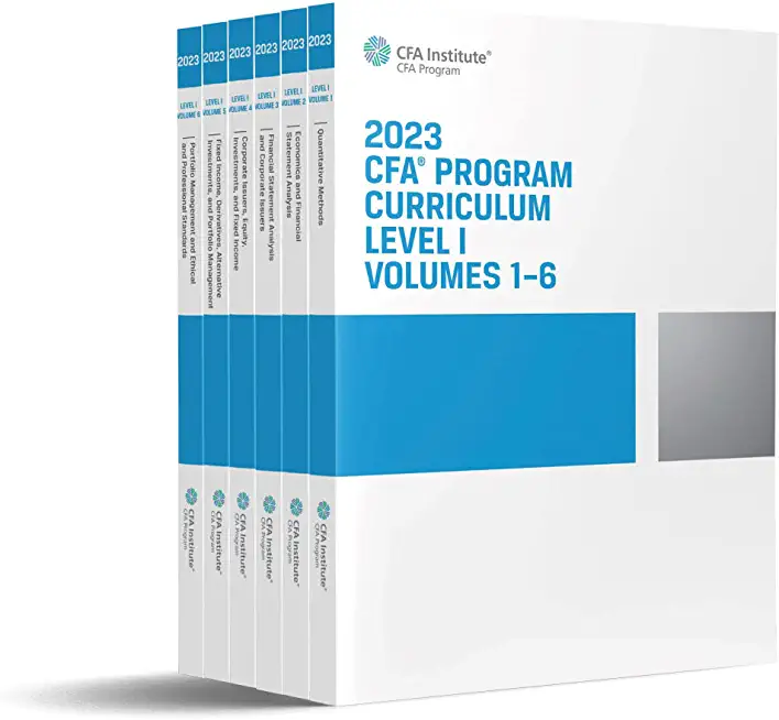 2023 Cfa Program Curriculum Level I Box Set