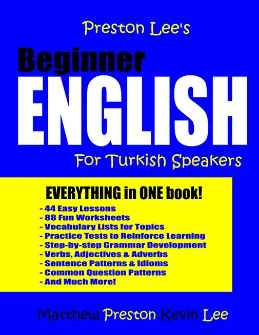 Preston Lee's Beginner English For Turkish Speakers