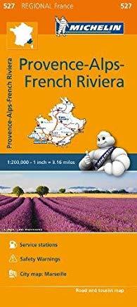 Michelin Regional Maps: France: Provence-Alps-French Riviera Map 527