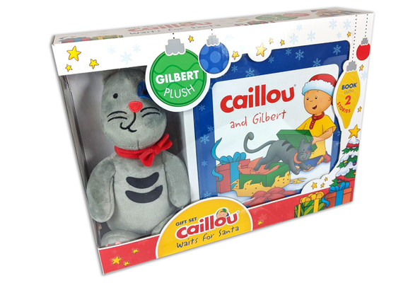Caillou Waits for Santa Gift Set: Book with 2 Stories and Gilbert Plush Toy