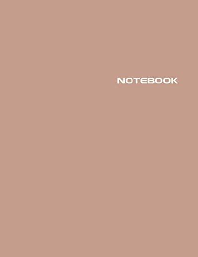 Notebook: Lined Notebook Journal - Stylish Sierra Brown - 120 Pages - Large 8.5 x 11 inches - Composition Book Paper - Minimalis