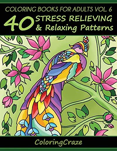 Coloring Books For Adults Volume 6: 40 Stress Relieving And Relaxing Patterns
