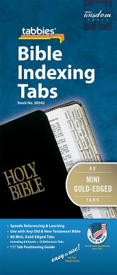Bible Tab-Mini: Mini Gold-Edged Bible Tabs