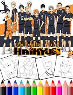 Haikyuu: New Haikyuu Anime & manga Coloring Pages with haigh quality Illustrations for Kids and adults (A great Gift)