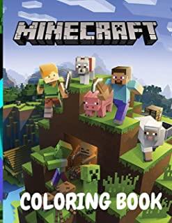 Minecraft coloring book: Best Coloring Book Gifts For Kids Ages 4 -12