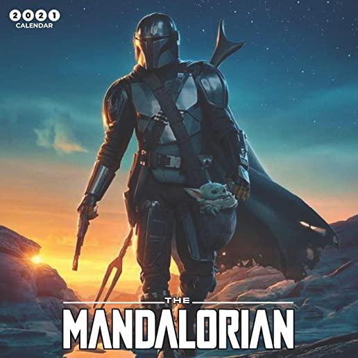 The Mandalorian 2021 Calendar: StarWars - The Mandalorian - Baby Yoda - 2021 Calendar 8.5 x 8.5 - glossy finish