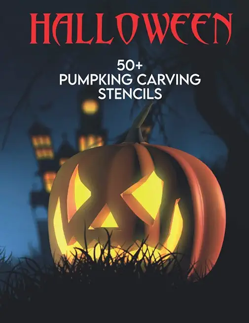 Halloween 50+ Pumpkin Carving Stencils: Decorate Indoor Outside Window with Candles for Glowing Halloween Light Effect Home Decoration Craft Activity