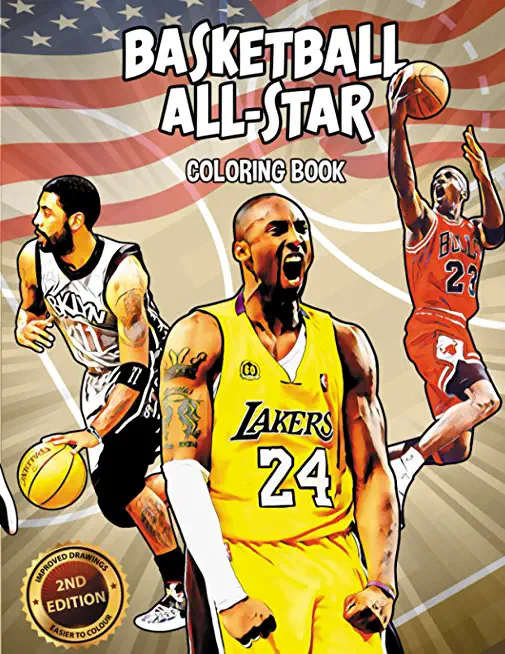 Basketball All-star coloring book: The greatest NBA All-star players of all time